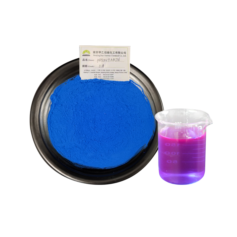 Poudre de phycocyanine de spiruline E18 de colorant bleu naturel de couleur de catégorie comestible