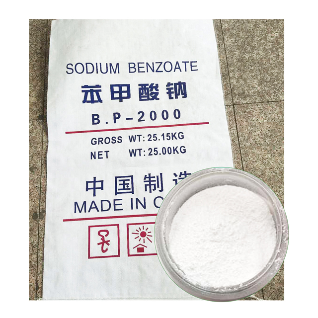 Utilisation de benzoate de sodium sorbate de potassium c7h5nao2 prix en poudre sans danger comme conservateur dans les produits alimentaires en jus
