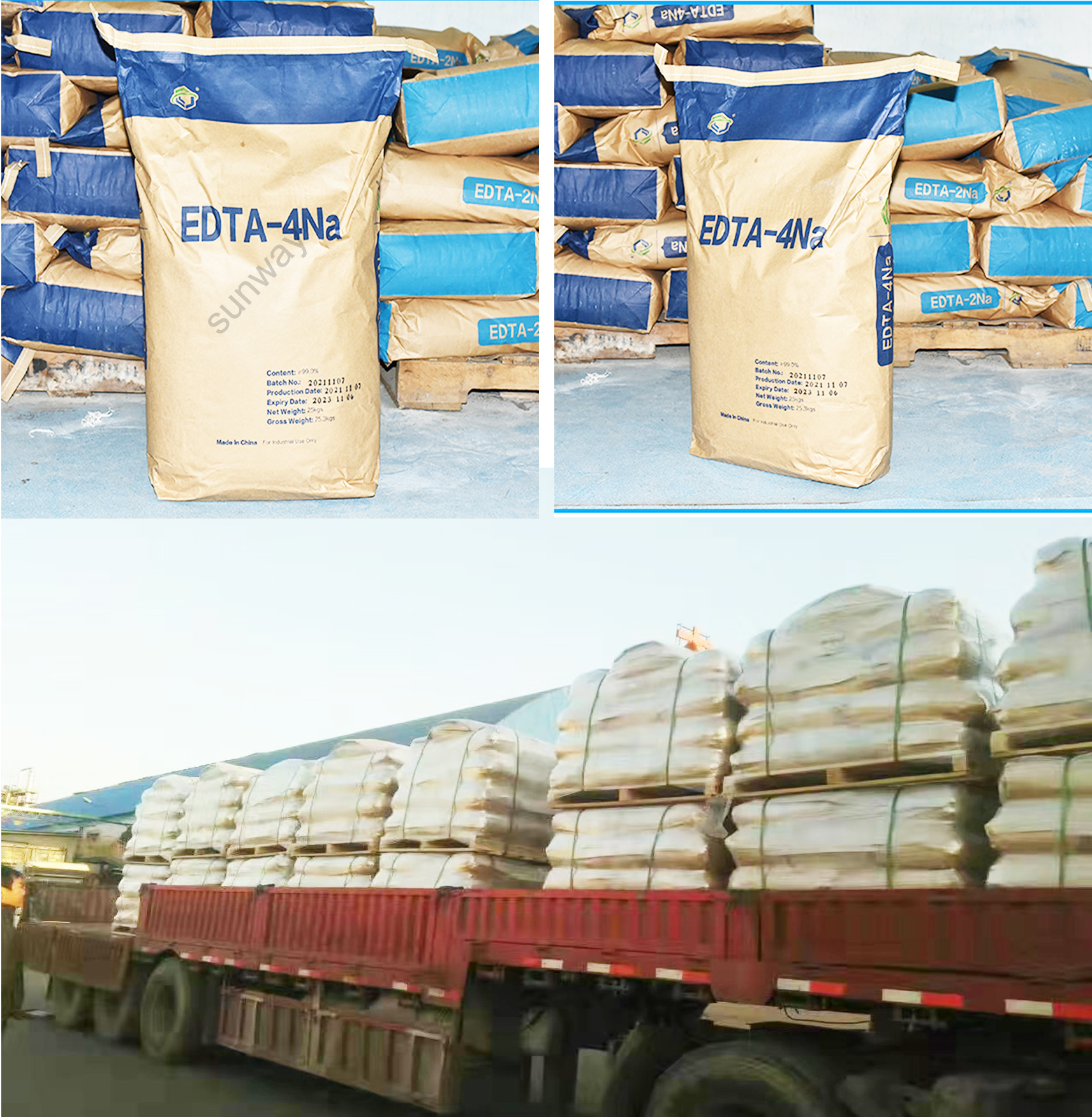 SUNWAY disodium edta solubilité 99% min edta 2 na/edta 2na qualité alimentaire de qualité industrielle à vendre CAS NO.15708-41-5