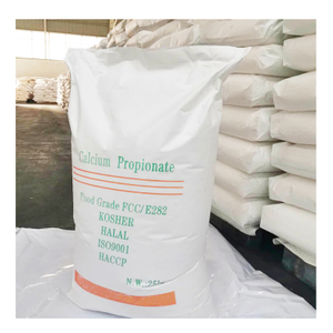 Propionate de calcium Additifs de qualité alimentaire Agents de conservation en poudre poudre de cristal granulaire de qualité alimentaire dans l'alimentation animale dans les gâteaux dans les aliments pour chiens inhibiteur de moisissure
