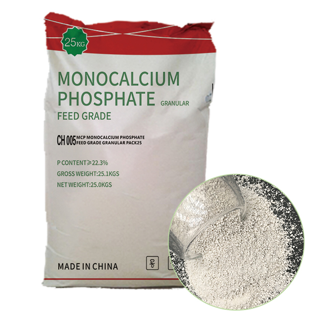 Prix ​​de gros Feed Grade MCP 22% phosphate monocalcique dans la volaille et le bétail